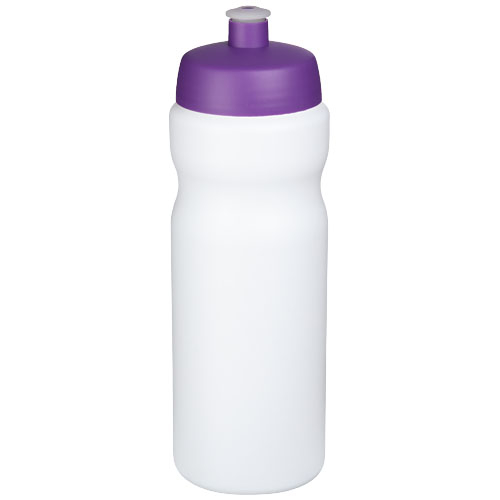 Bouteille de sport à personnaliser 650ml Baseline® Blanc et Violet
